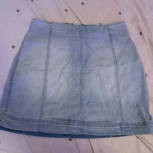 stretchy jean skirt